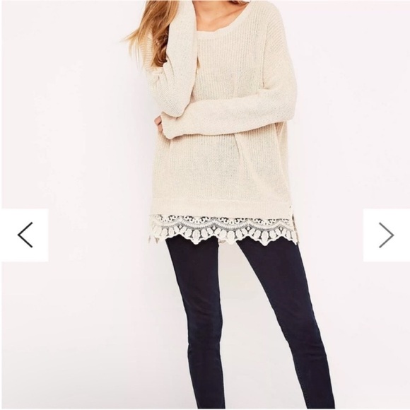 Urban outfitters pins and needles lace sweater - Picture 1 of 5